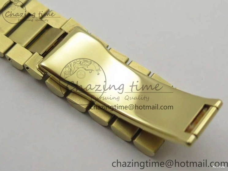 MiroTime 0220 Day-Date 40mm 228239 BP New Dial Version 904 YG Silver Roman Markers Dial on SS President Bracelet A Popular 2806